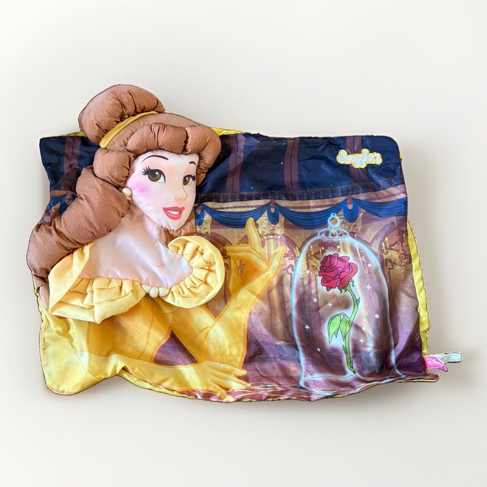 3D Disney Belle Princess Snugglers Pillowcase EUC